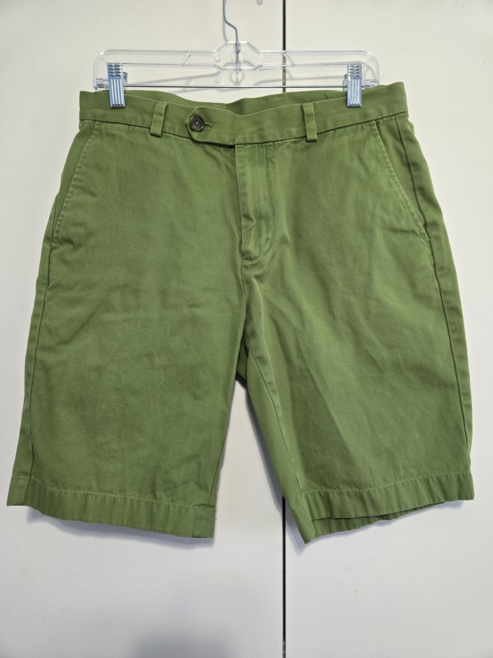 Brooks Brothers 346 Green Cotton Chino‎ Shorts Men's W33 Preppy